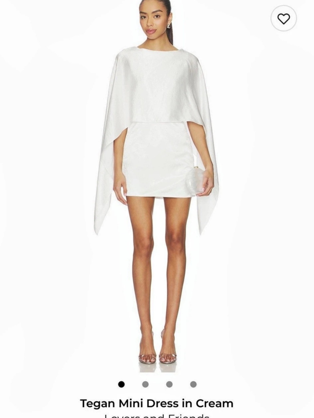 Lovers and Friends Tegan Mini Dress Open Back White